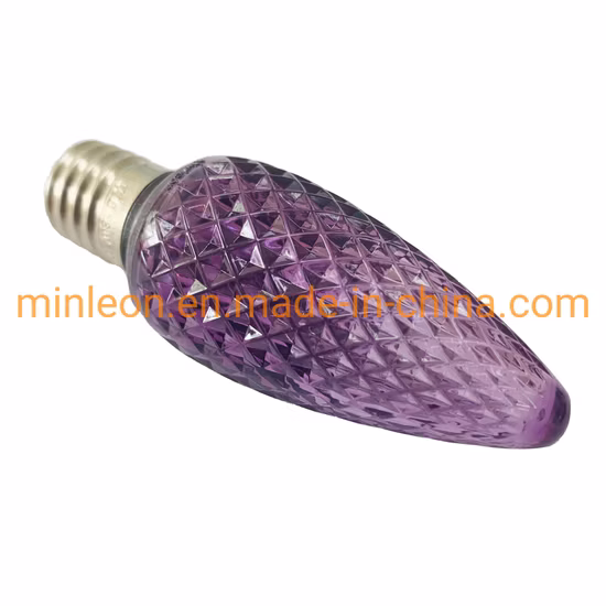 Lâmpada decorativa de Natal de morango C9 facetada LED